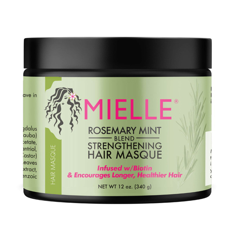 Mielle Organics Rosemary Mint Strengthening Hair Masque, 12 Oz